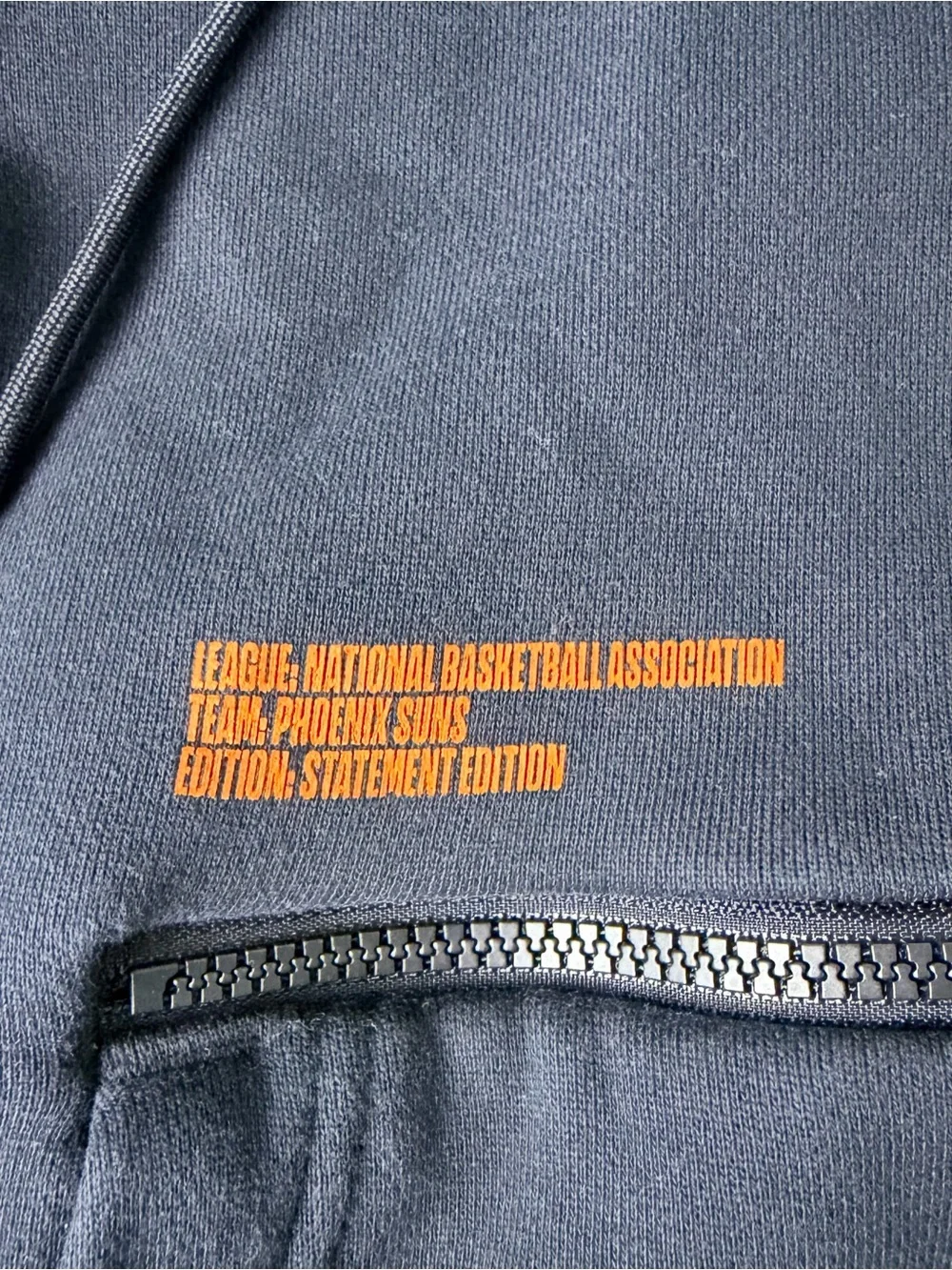 Jordan Phoenix Suns Courtside Statement Loose Fit Men Black Hoodie Size Medium